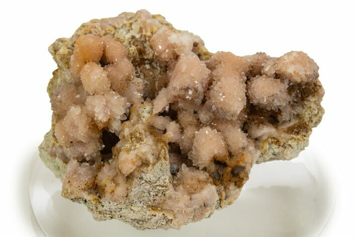 Sparkling Natural Rose Quartz Crystal Cluster - Peru #321349